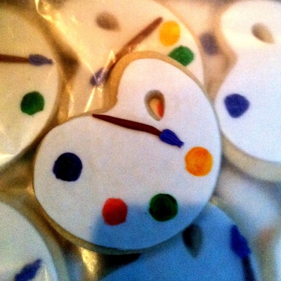 Paint Palette Cookies