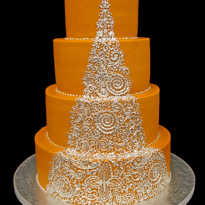 Love The Color Of This Buttercream Piped In Buttercream Then Hand Painted In Silvergo Buttercream