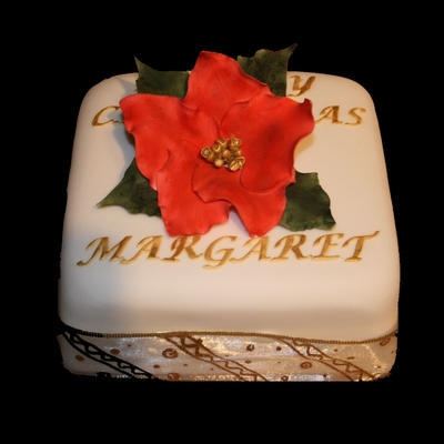 Poinsetta Christmas Cake