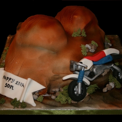 Dirt Bike Cake