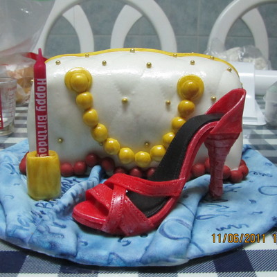 Shoe And Bag Cake