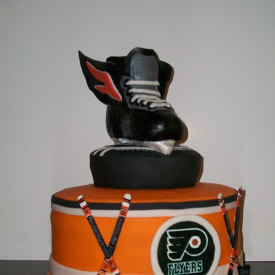 Philadelphia Flyers Hockey Cake