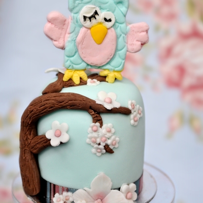 Mini Owl Cake - Twoodles My Owl