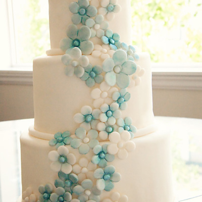 First Fondant Wedding Cake