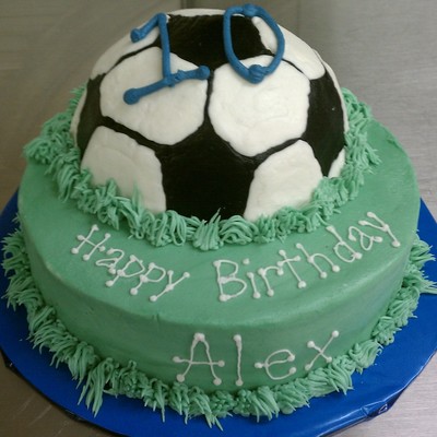 Another Soccer Ball Cake