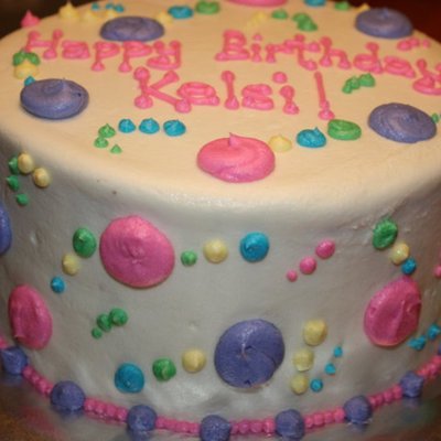 Polka Dot Birthday Cake