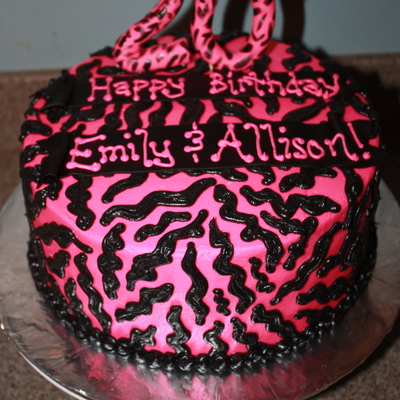 Hot Pink & Black Zebra