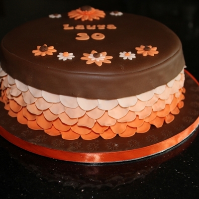 Chocolate Orange Petal Cake