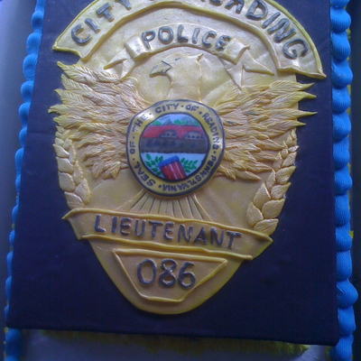 Police Officer Badge - Promotion Cake