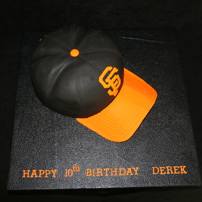 San Francisco Giants Baseball Cap Cake!