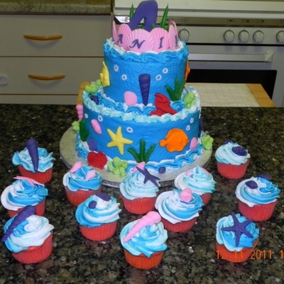 Ocean Cake Decorating Photos