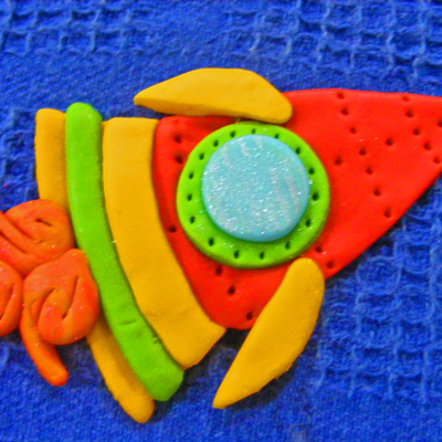 Rocket Cupcake Topper