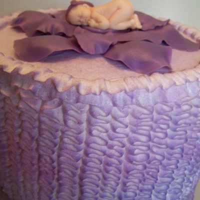 Purple Babyshower Cake