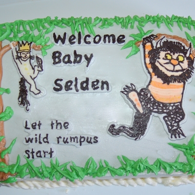 Where The Wild Things Are Shower Cake