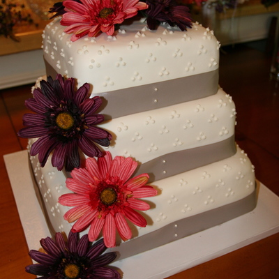 Square Wedding Cake