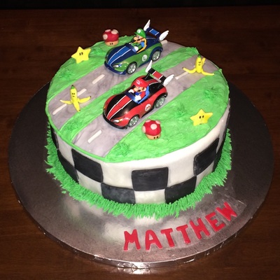Mariokart Birthday Cake