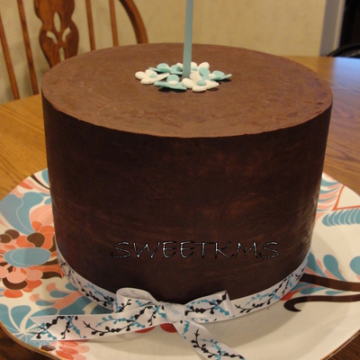 Simple Ganache Birthday Cake