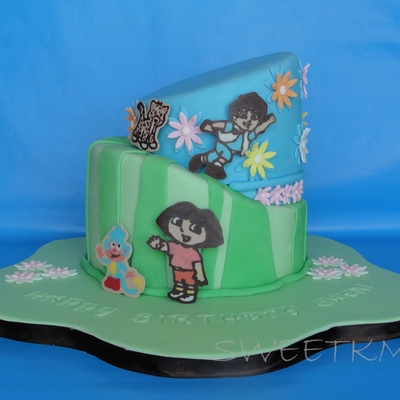 Dora And Diego Cake