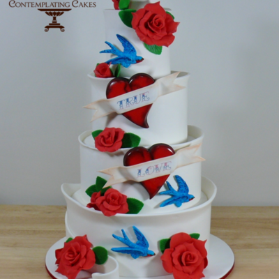 Rockabilly Wedding Cake