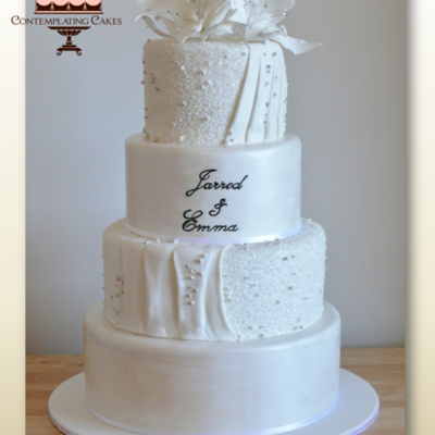 Emma And Jarrod Wedding Cake 5Png