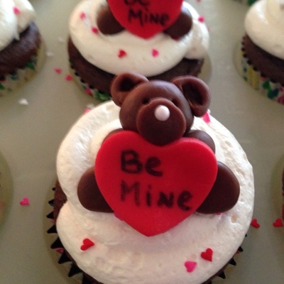 Valentine Bears Cupcakes