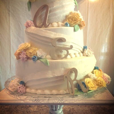 My First Wedding Cake Despite My Sleepiness Nights Worrying It Went Rather Well Couldnt Have Done It Without All The Forum Stalking He