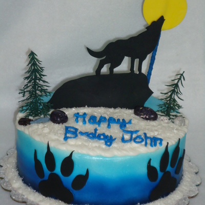 Howling Wolf Cake