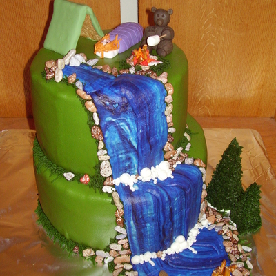 Camping Cake Decorating Photos