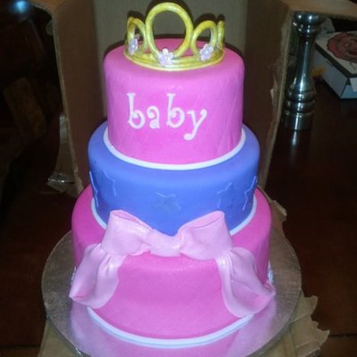 Princess Baby Shower Cake