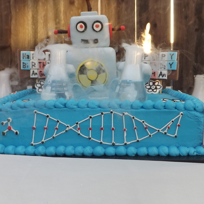 Robotscience Cake