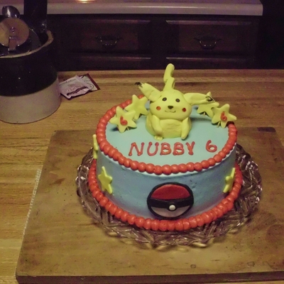 Pikachu Pokemon Birthday Cake
