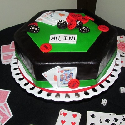 Poker Cake