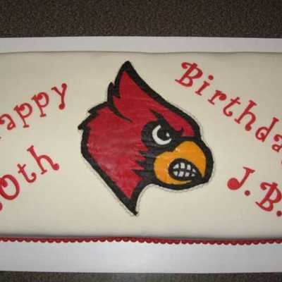 Uofl Cardinal Birthday Cake