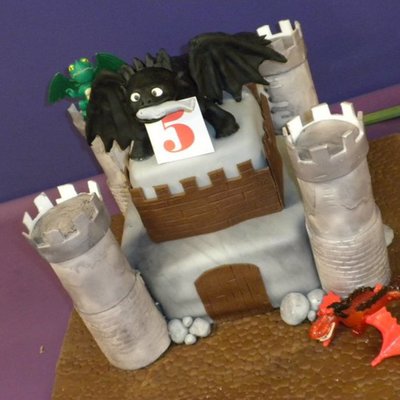 How To Train Your Dragon Castle Cake