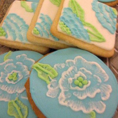 Brush Embroidery Cookies