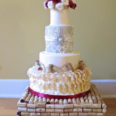 Cake I Did For Cake Centrals Wine Barrel Weddings Issue In 2013 What An Honor So Proud Of My Work And Thankful To Have Been A Part O