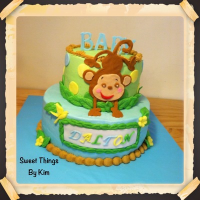 Inch On 9 Inch Vanilla Cake All Bc With Fondant Decorations