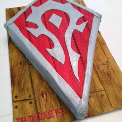 World Of Warcraft Horde Insignia Cake Done For A Friends Birthday