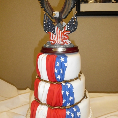 Full Colonel Retirement Cake