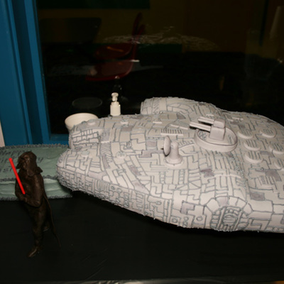 Millenium Falcon Cake