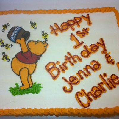 Pooh Birthday Cake