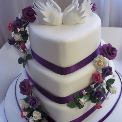 Heart Shaped Wedding Cake