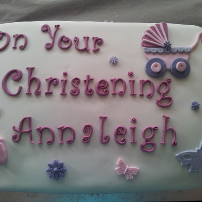 Vanilla Cake Filled With Caramel And Custard All Fondant Accents