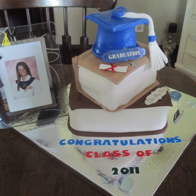 graduation cap cake decorating