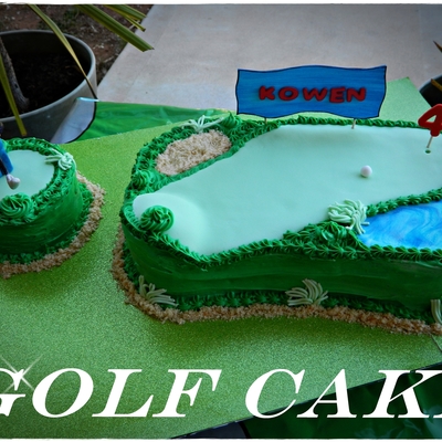 Golf Course Cake