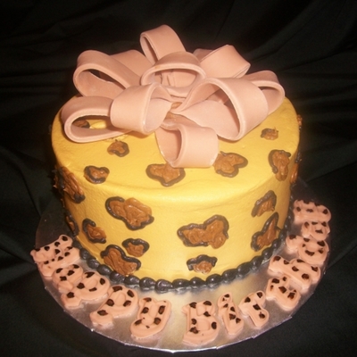 Surprise Birthday Leopard Print Cake