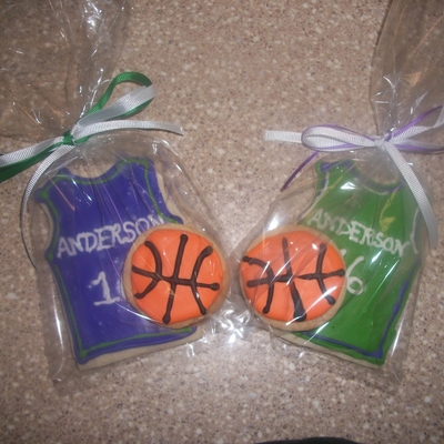 Basketball Themed Wedding Cookie Favours
