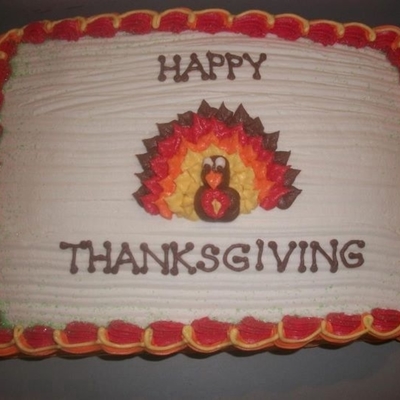 Thanksgiving Sheet Cake