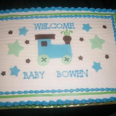 Carter's Baby Train Sheet Cake