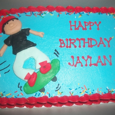 Skateboard Birthday Cake